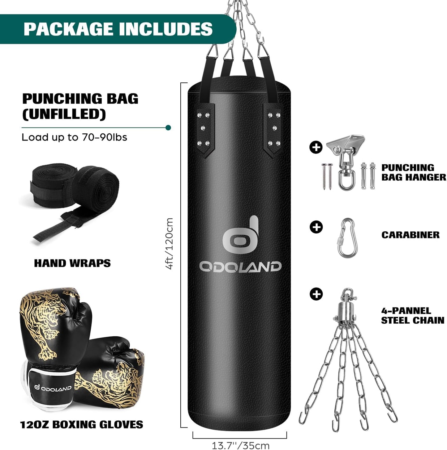 Odoland Adult Punching Bag Set